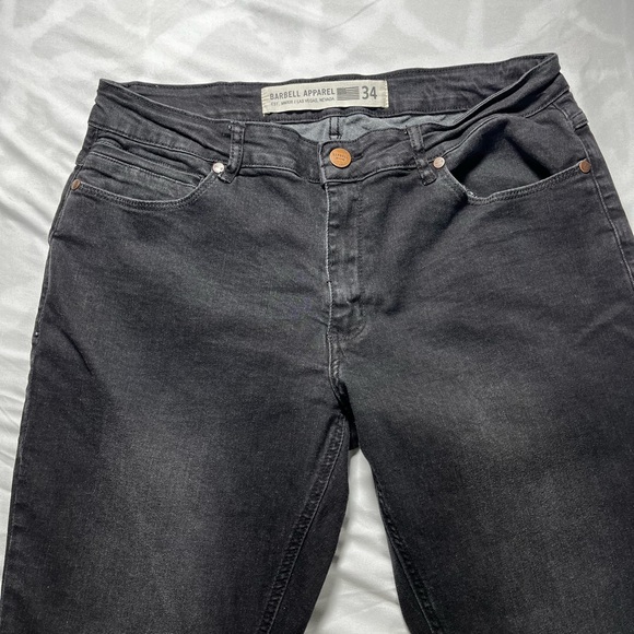 Barbell Men's Black Straight Jeans size 34 - Picture 2 of 15